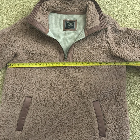 Abercrombie & Fitch HALF ZIP SHERPA PULLOVER - Picture 3 of 8